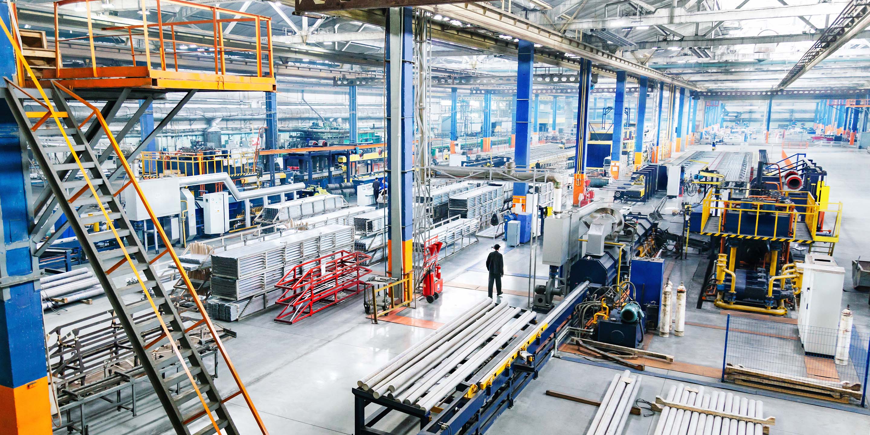 Factory constructions, industry technology, manufacturing iterior, production line