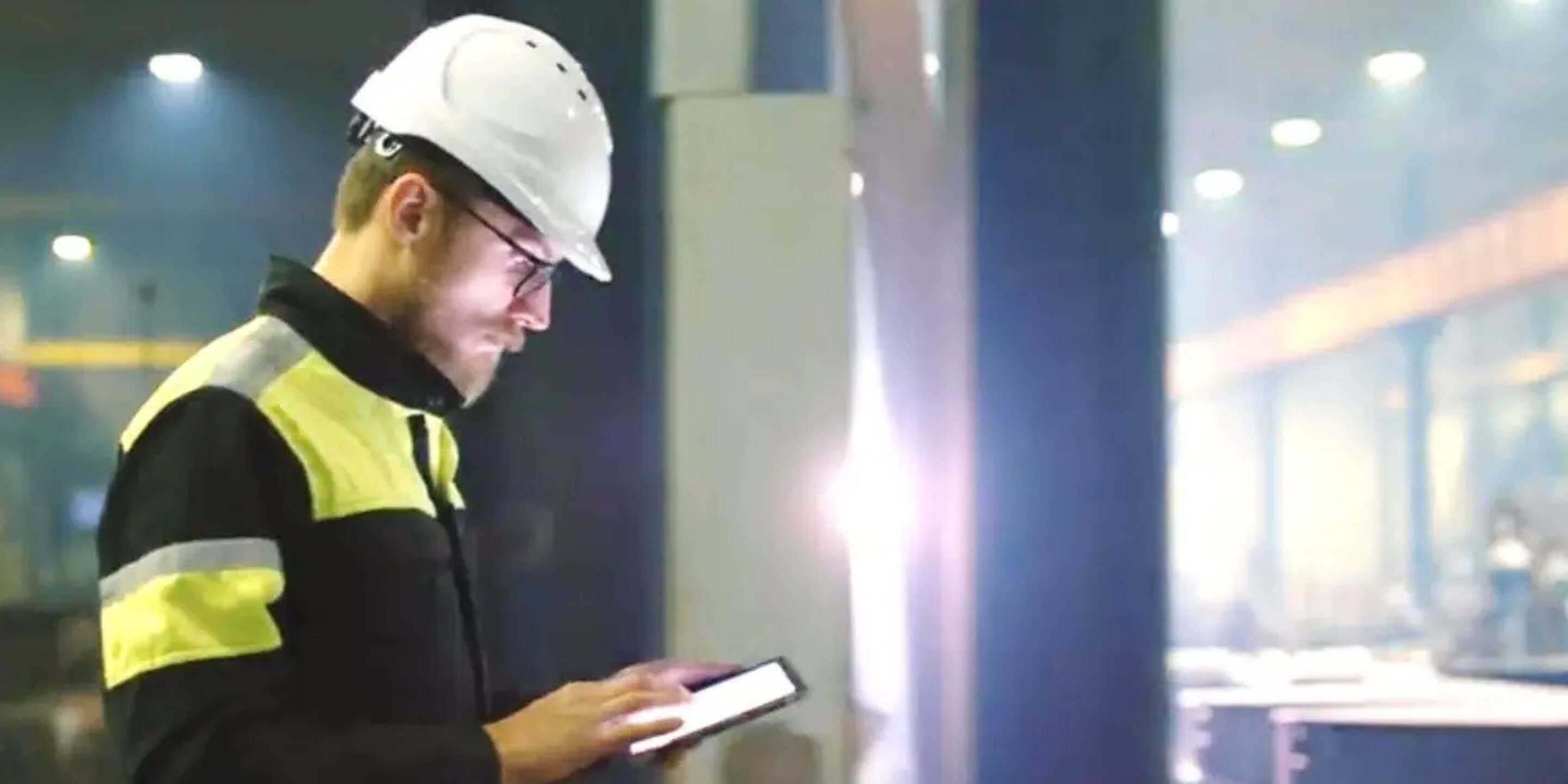 Engineer with laptop